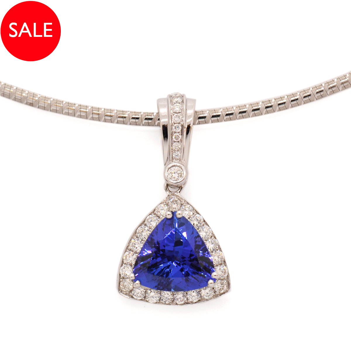 18K TANZANITE & DIAMOND WAS $6,000 NOW $4,900