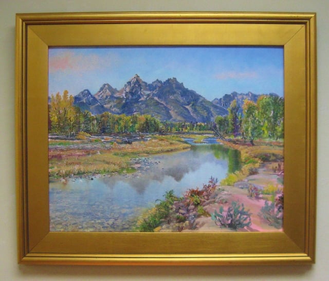Schwabacher's Landing, Grand Tetons, 16x20 oc