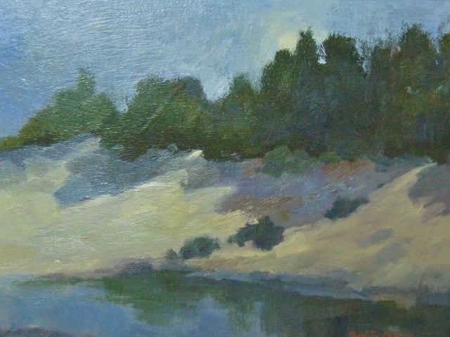 Chamberlain, Dusk at the Quarry, 9x12 Oil