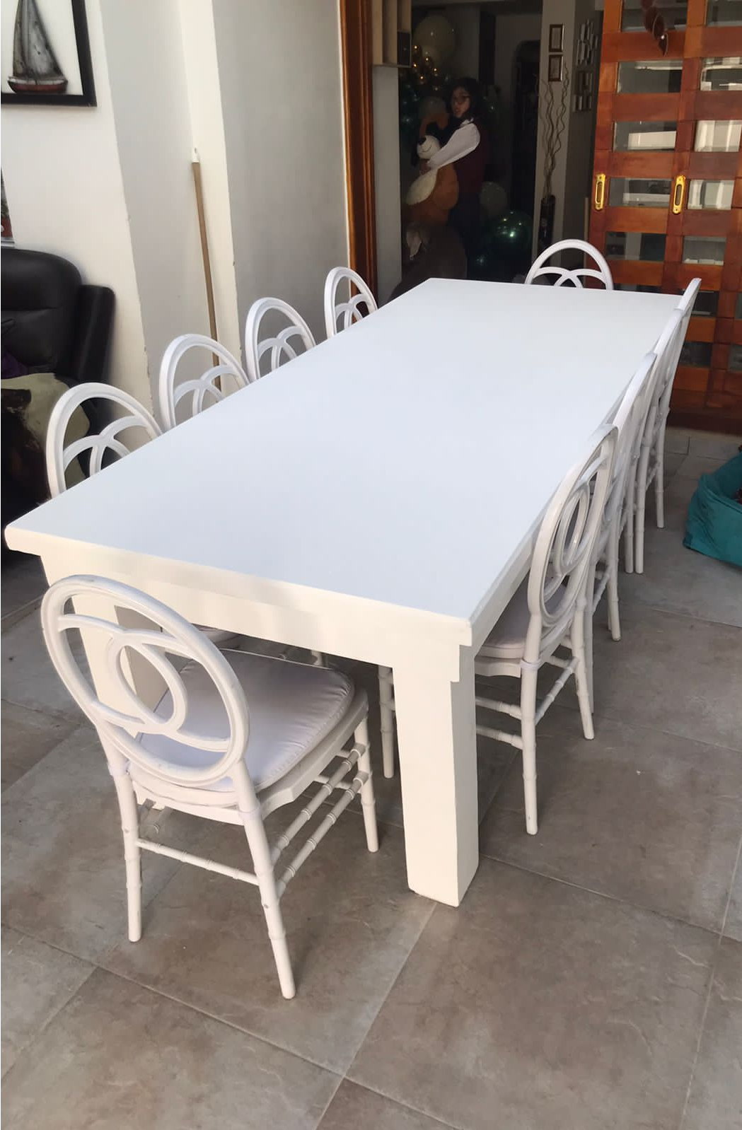 Mesa Rectangular de Madera Blanca
Medidas: 2.20m x 1m
$90.000