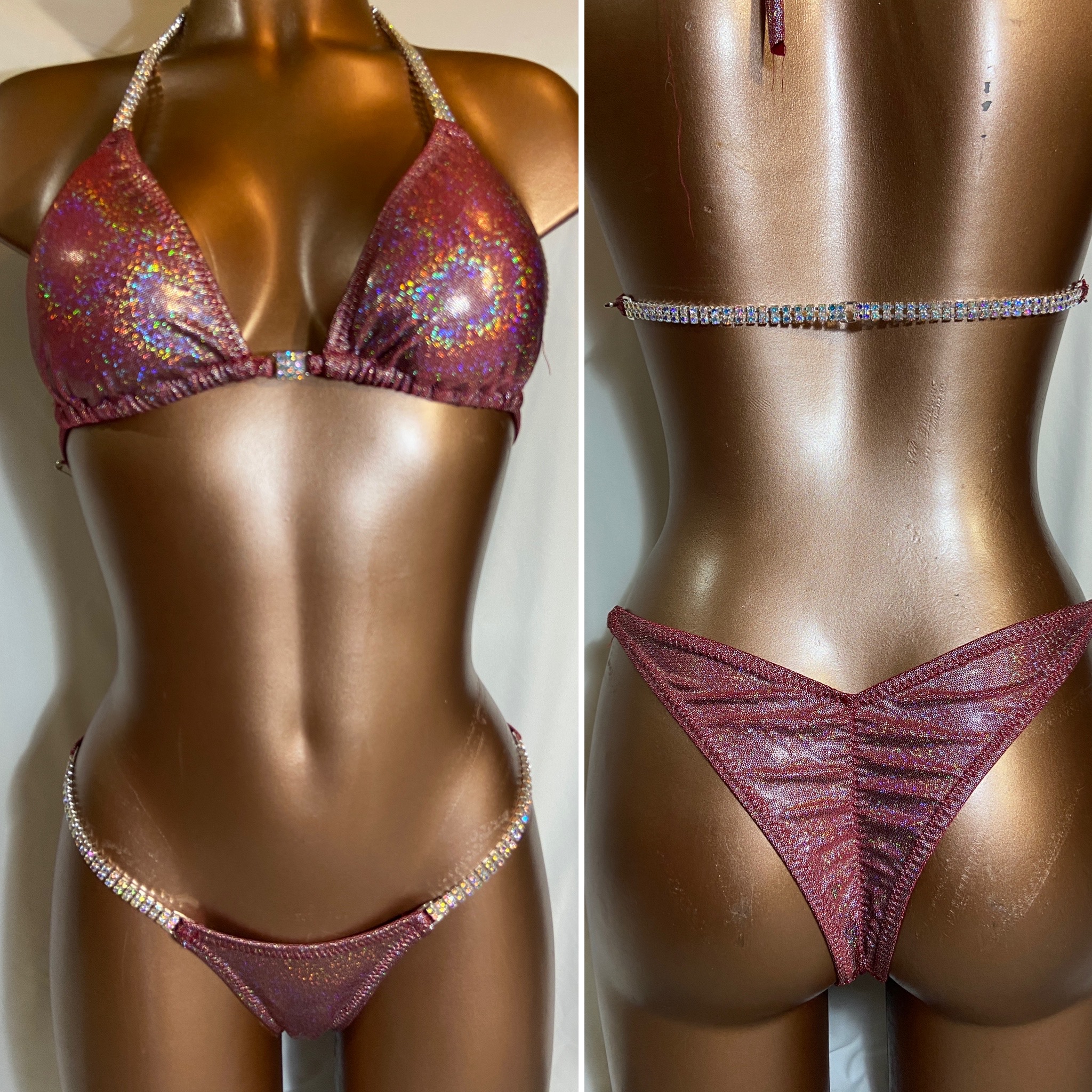 RB10
$150
C slim sliding top
small front , xsmall arch back 
red with silver shimmer frost 