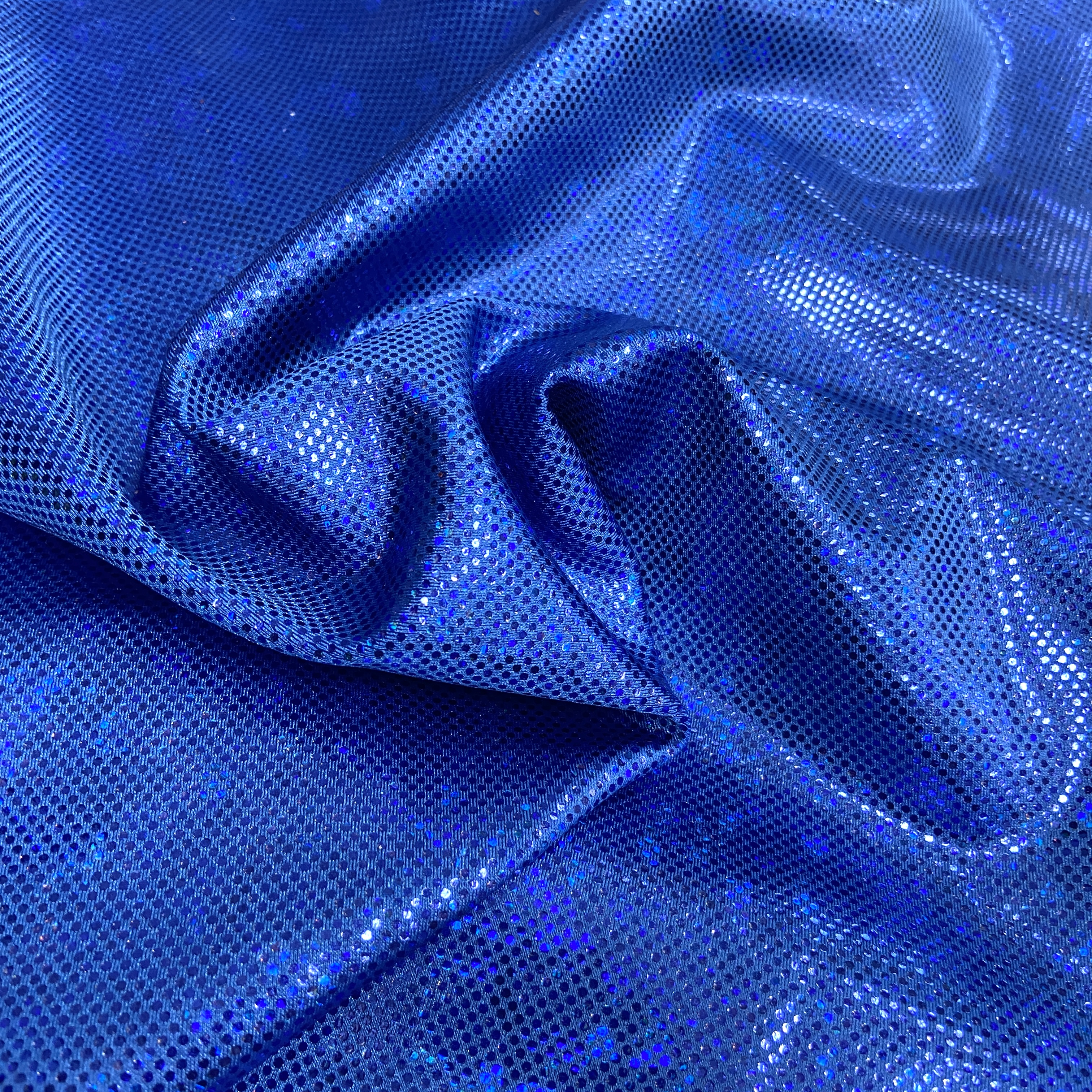 Cornflower blue  shattered hologram