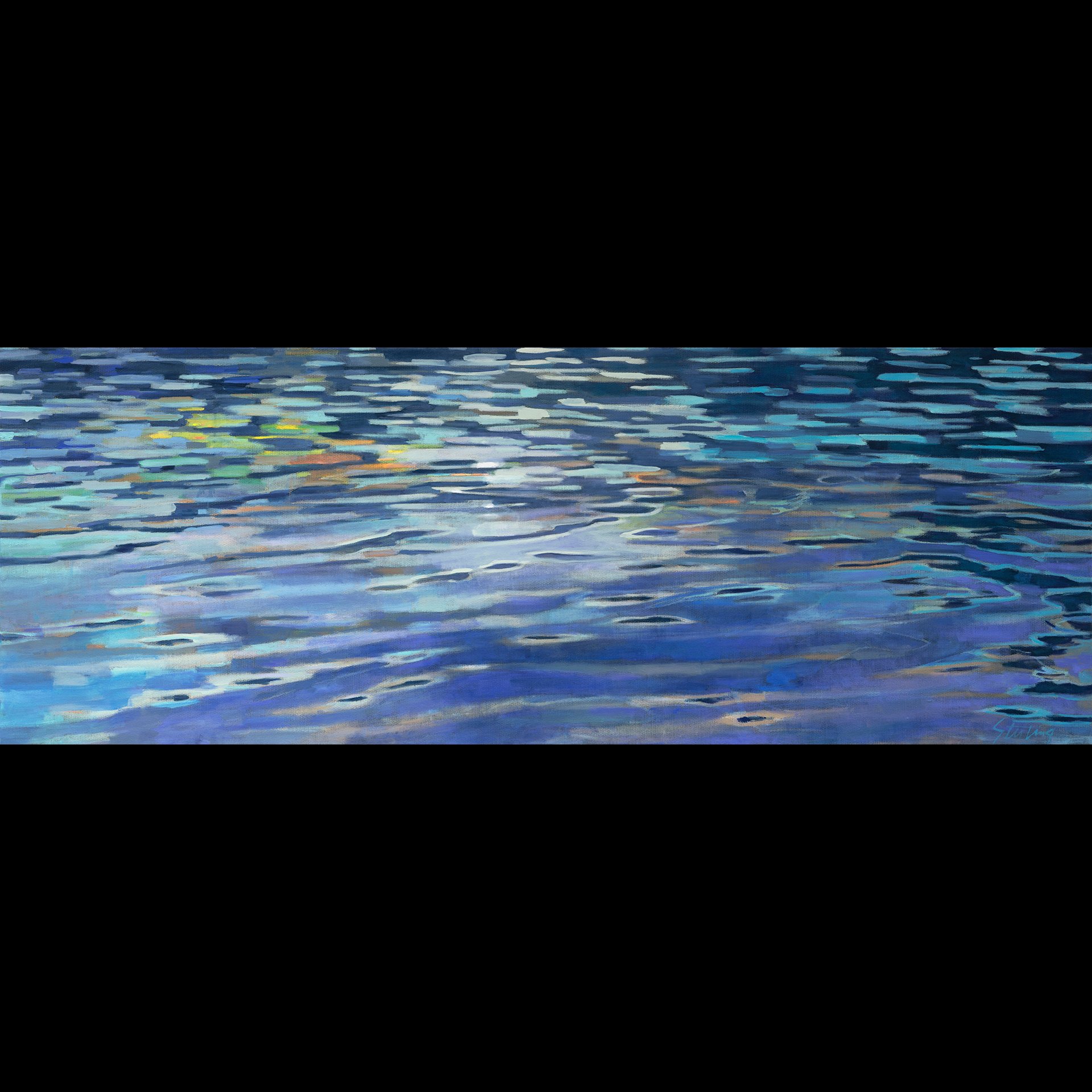 Moonlight Swim II
 acrylic on canvas
24x66 SOLD