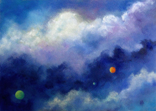 Destination Mars - 5"x7" Oil on Panel 