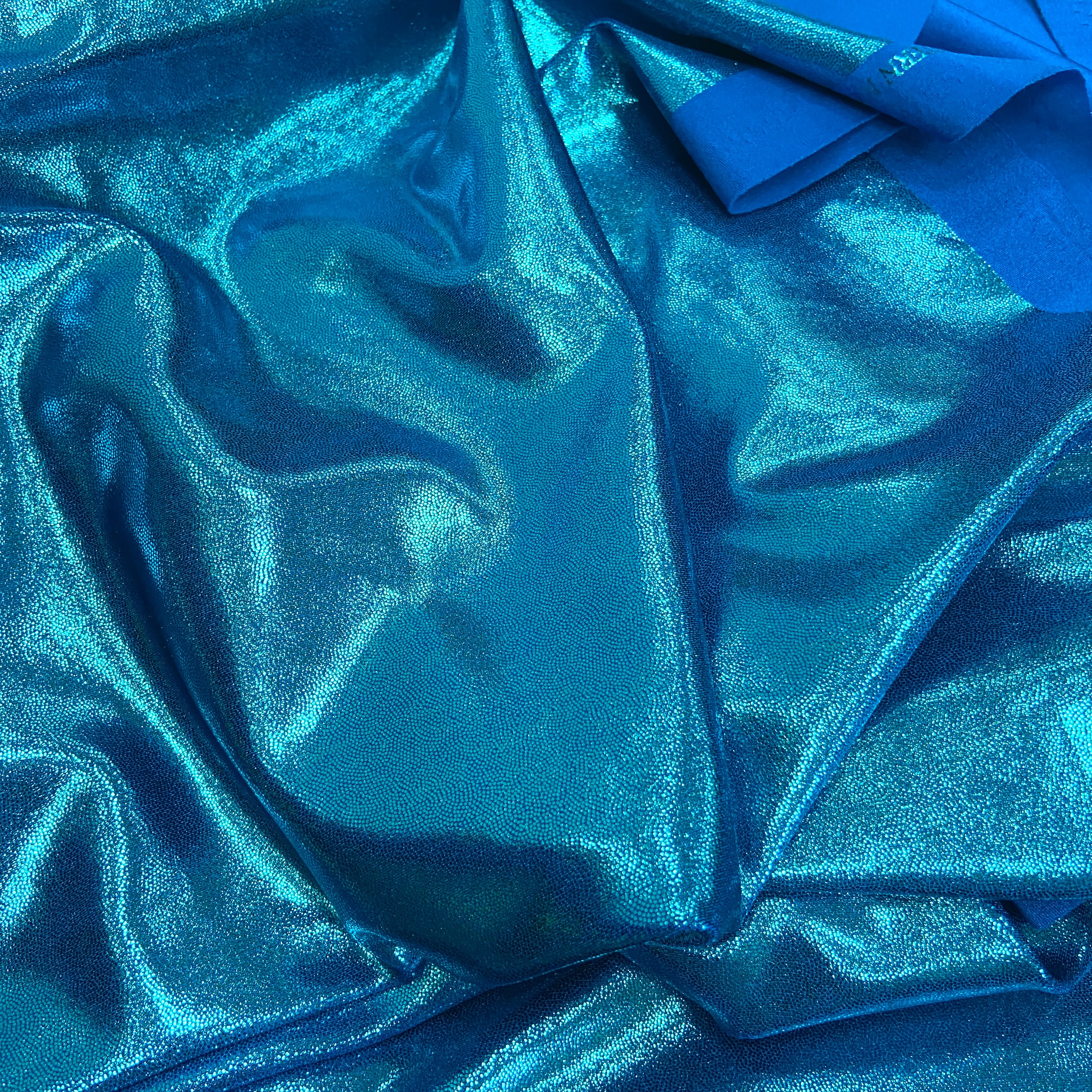Aqua frost on carribean blue