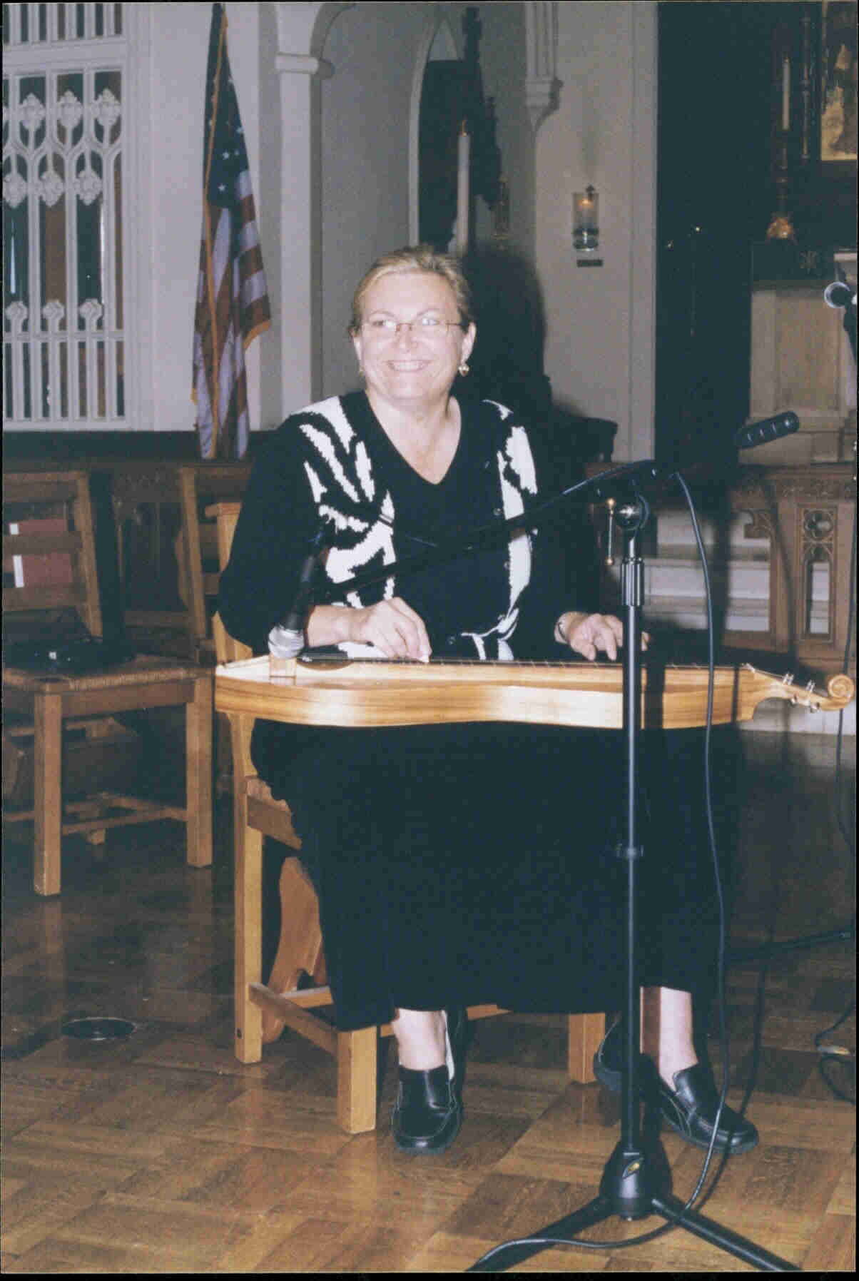 Carla at soundcheck 2005
