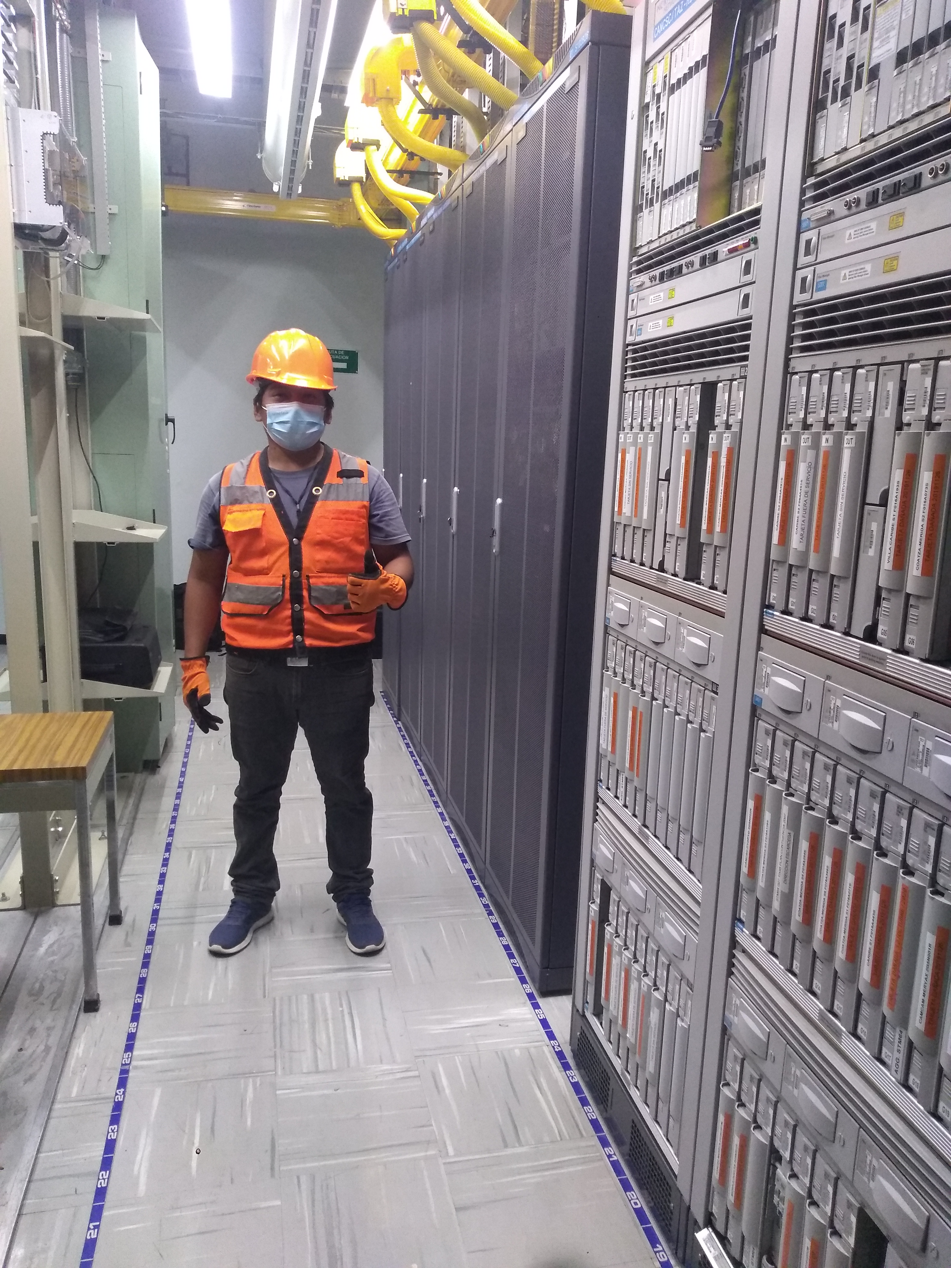 green and white electric device