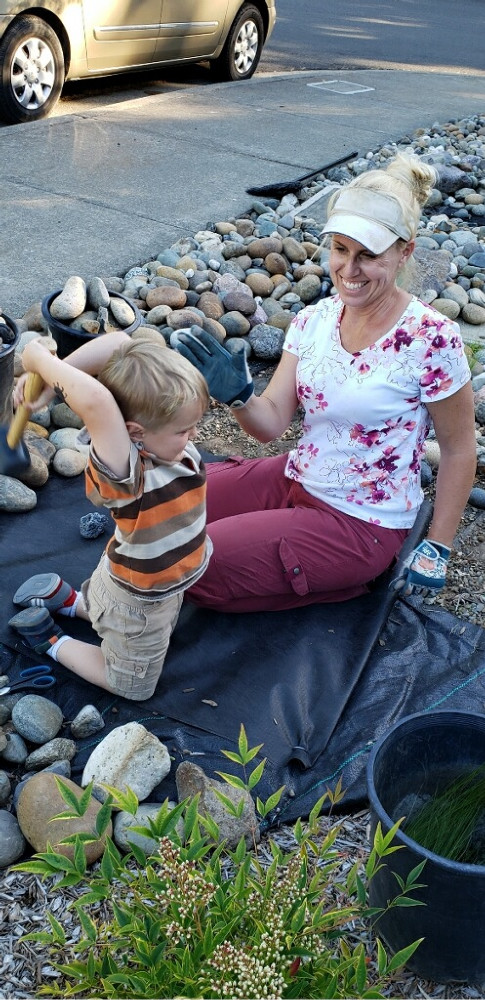 and they can help me pound staples for weed cloth and move rocks... They are some of my favorite workers!