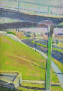 Francis Maine Avenue, 11x7.5 Gouache