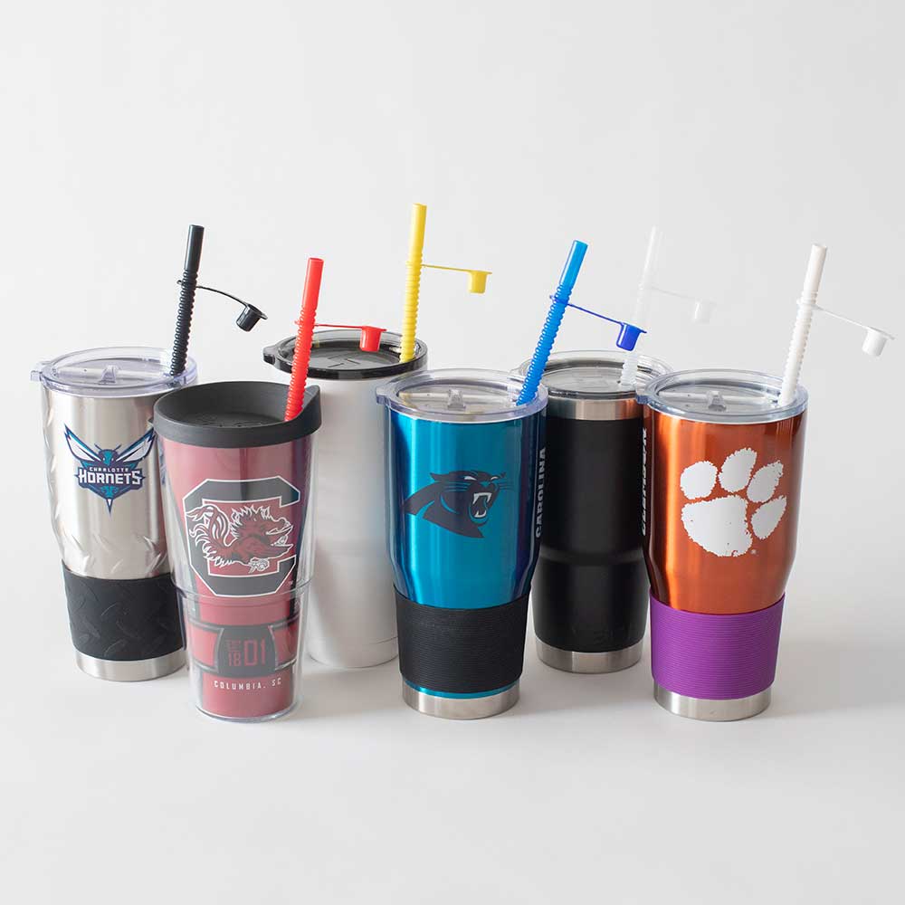 Straws Assorted Caps Off 4