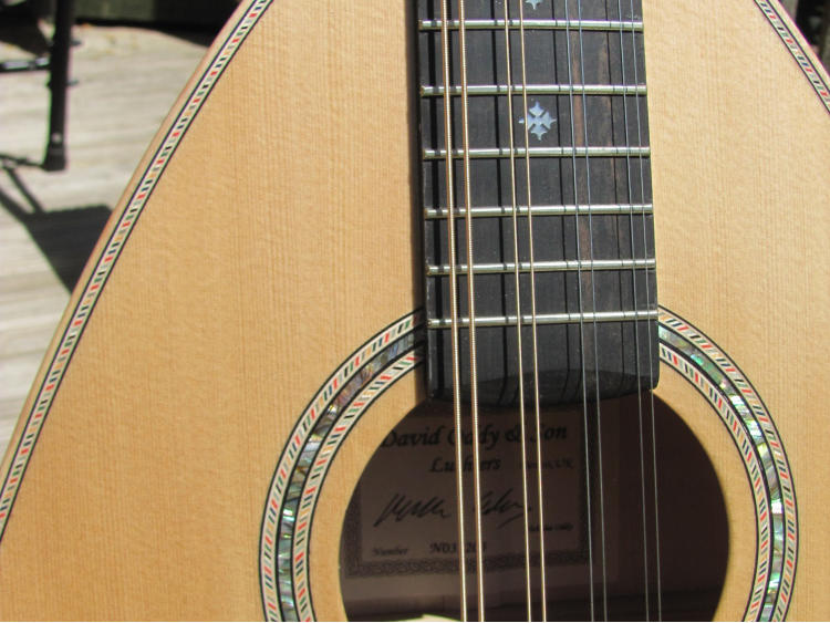 Purfling and Soundhole inlay using a custom mosaic timber inlay ... many options !