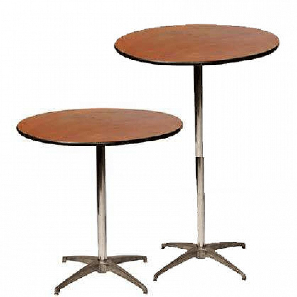 36" Round Table (1 available)
$8/day or weekend
30" or 42" Tall