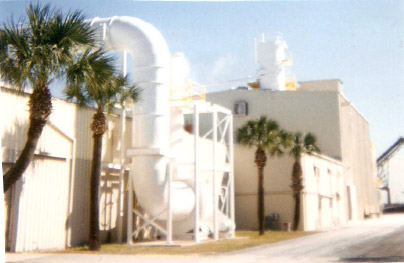 Exterior view of a factory Exterior view of a factory