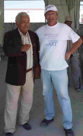 With Mr. Adam, famous Egypt sculptor