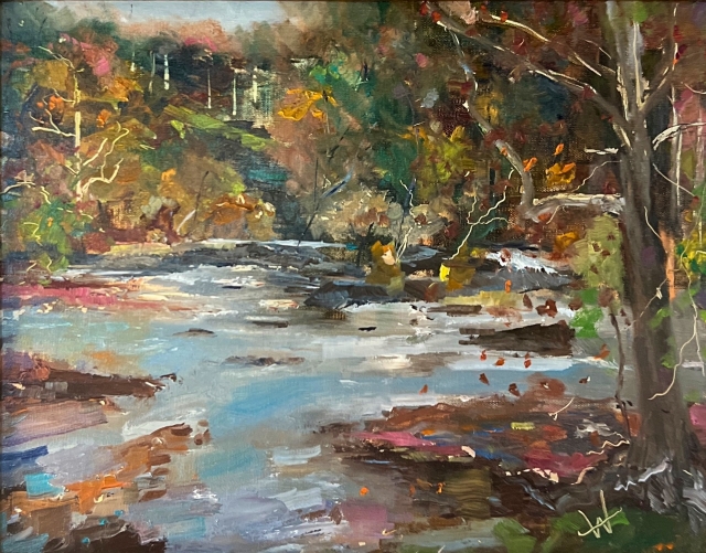 Waldrop. The Smell of Rain, 11" x 14" Oil