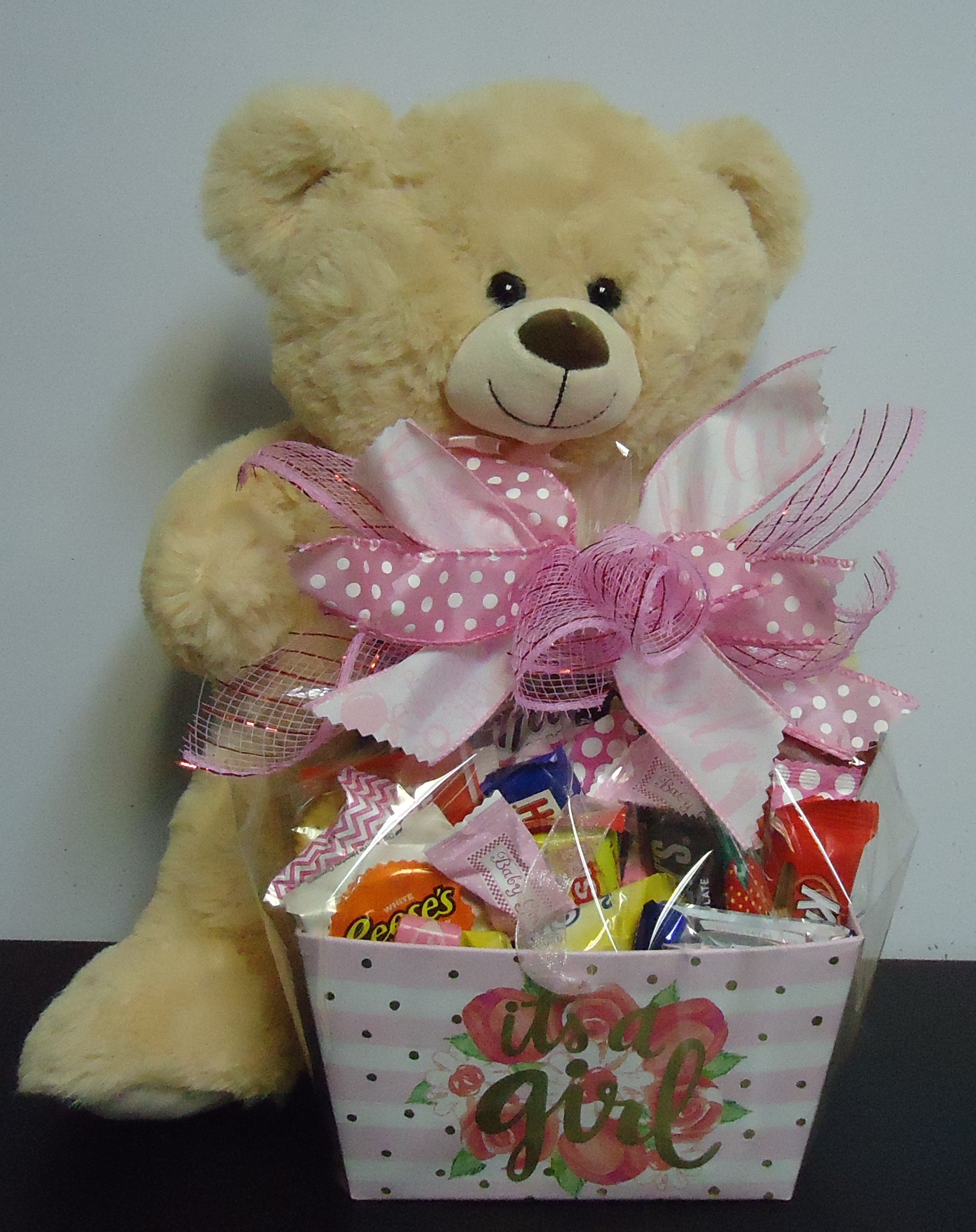 (19)  "Baby" Goodie Box W/ Bear
(Girl or Boy)
$50.00