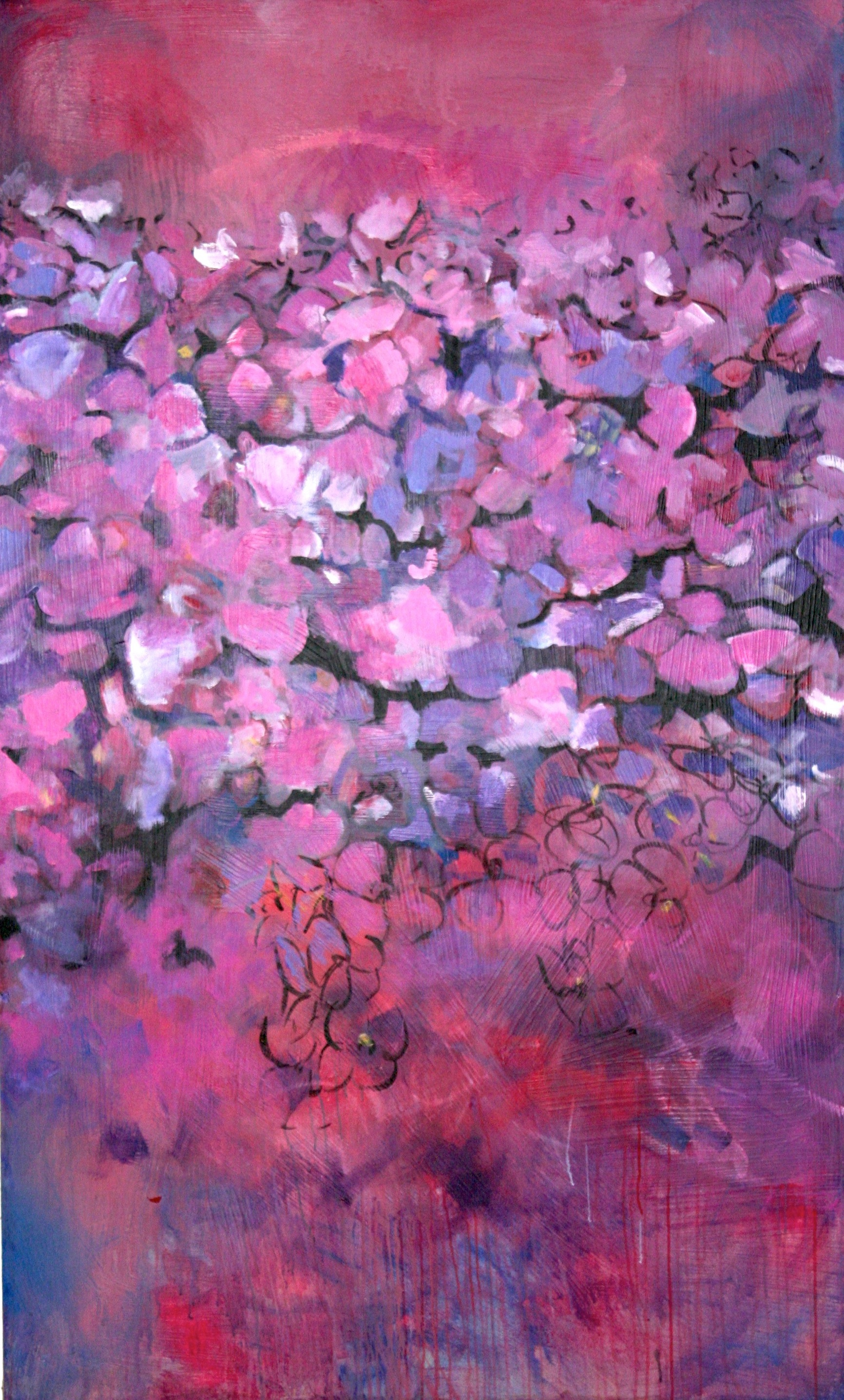 Hortensias III
Acrílico sobre Tela
2.5 m x 1.5 m Cada Panel