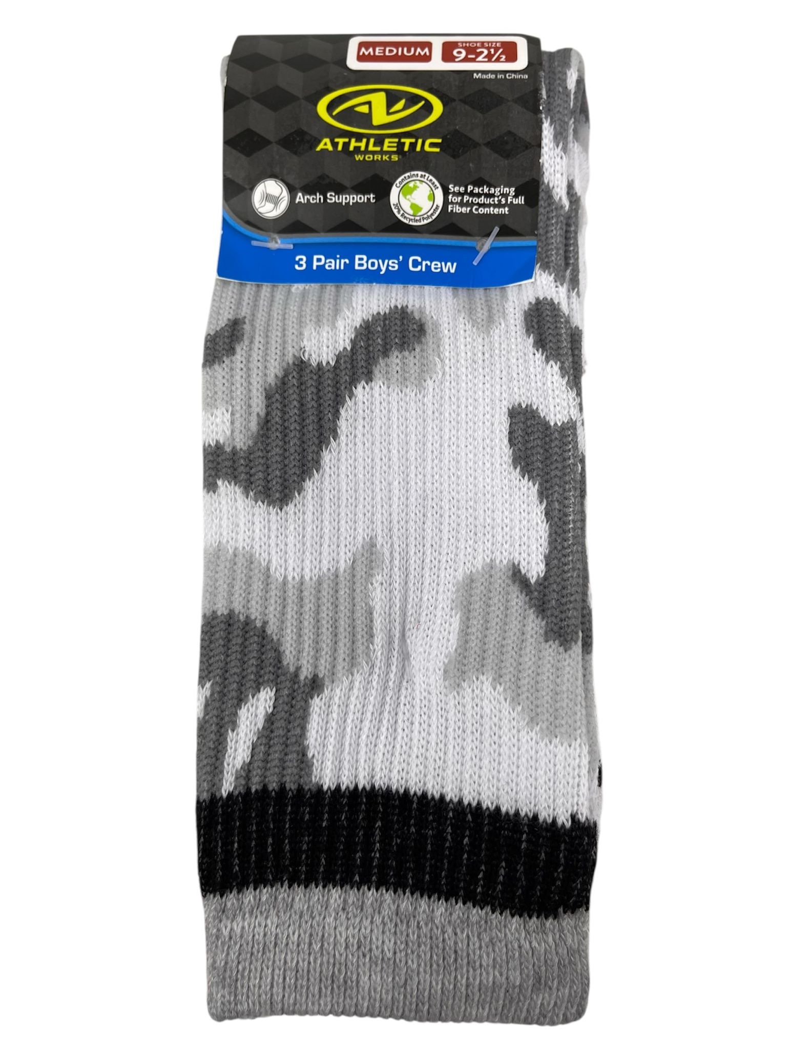 43PL019103WMU100M
3PK ATHLETIC WORKS CREW SOCKS   M  
UPC 730838853126
12 CS PACK