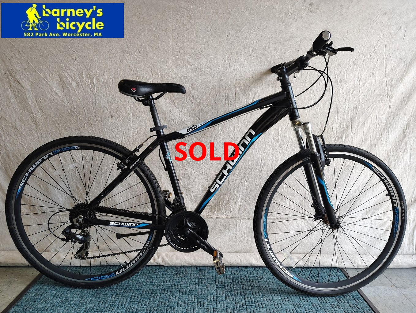 Schwinn Dual Sport DSB
Frame Size: 18" LG / Rider Height: 5'7-5'10
Price: $289.00 (Professionally Tuned)
