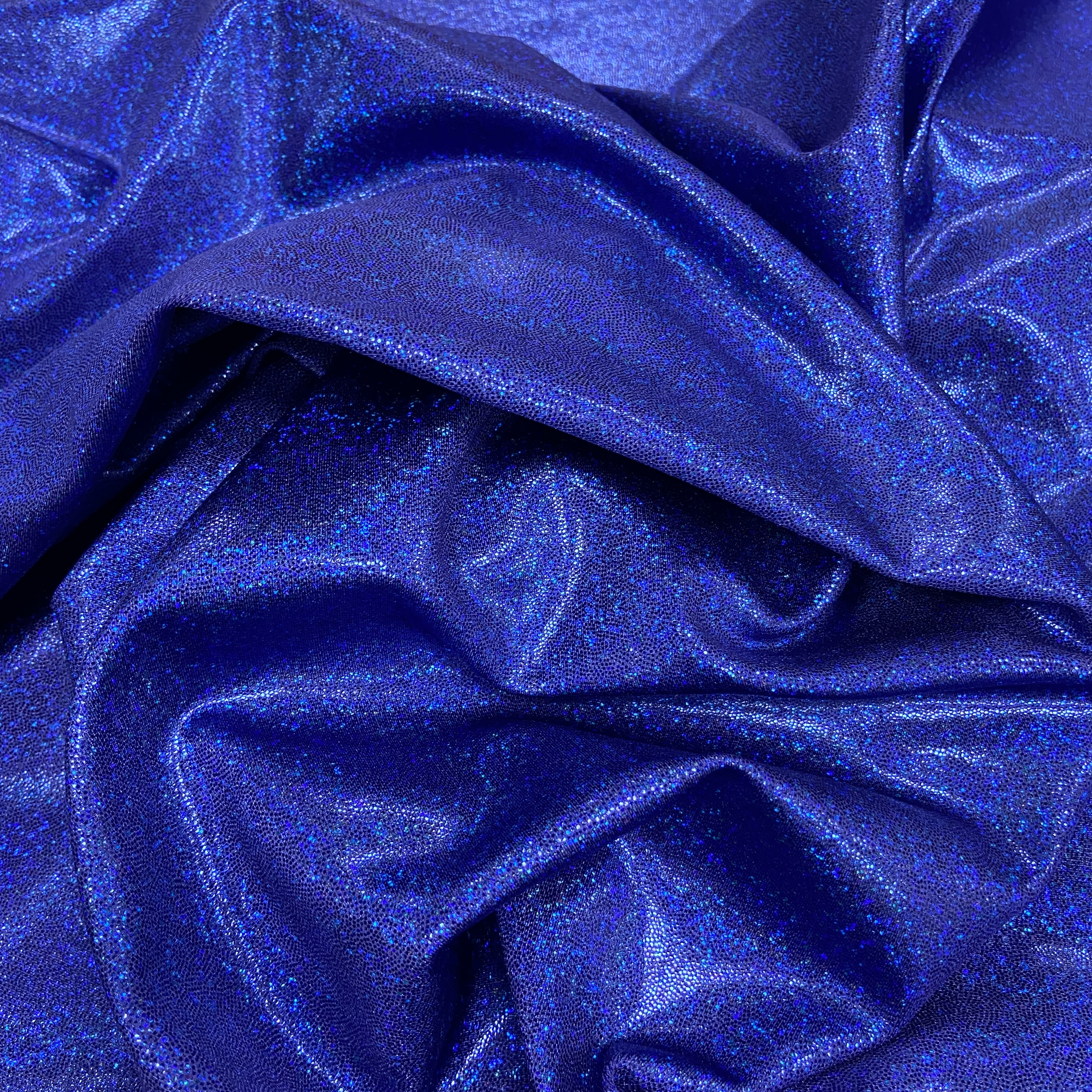 Blue shimmer frost on purple 