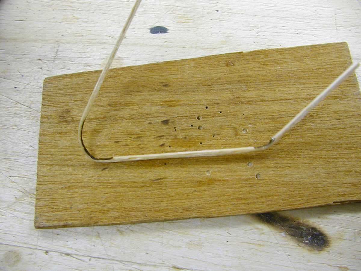 Work your way around the outline forming each bend to the rough shape of the object. As you gain experience with the process, you can form many bends in one piece of wood.