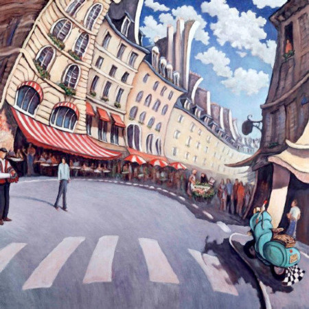 rue de buci et rue de seine 
90x90cm
sold