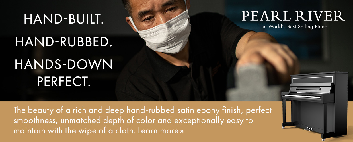 Online Banner Announcing the New Hand-Rubbed Satin Finish