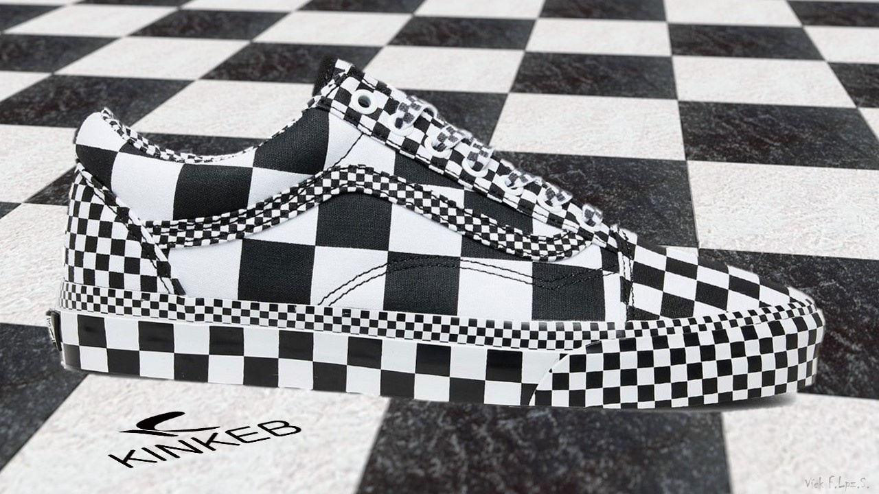 VANS OLD SKOOL ALL OVER CHECKERBOARD