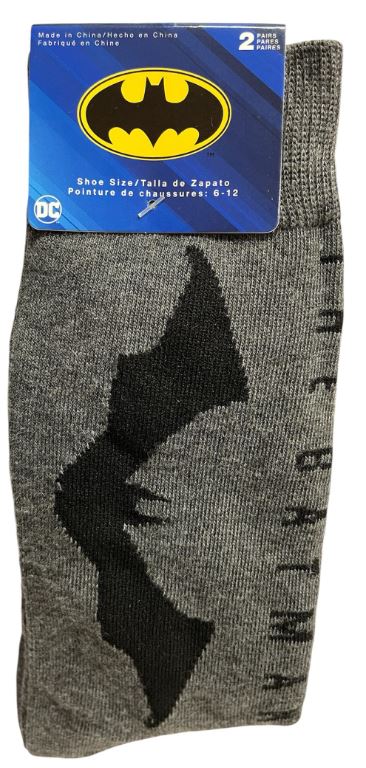 43BM128MCCZA-CCH
2PK BATMAN SOCKS 6-12
UPC 193159192655
60 CS PACK