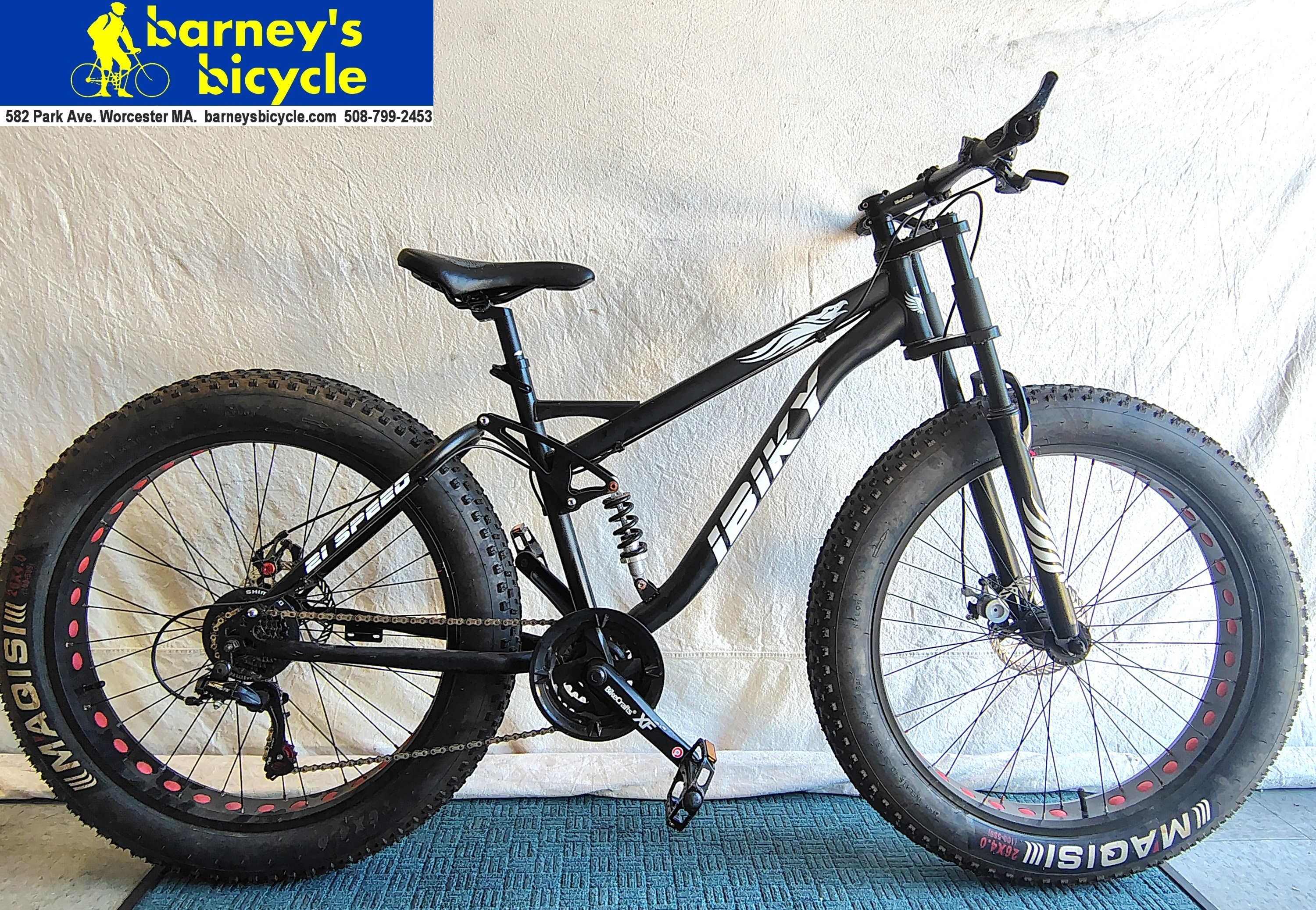 Ibiky Fat Bike
Frame Size: 18" MD / Rider Height: 5'7-5'10
Price: $249.00 (Professionally Tuned)