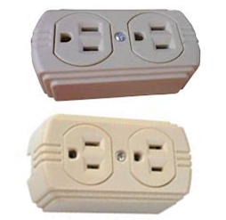 Tomacorriente Doble de 
Sobreponer Blanca  Cod-19462
 Tomacorriente Doble de 
Sobreponer Beige  Cod-19463

