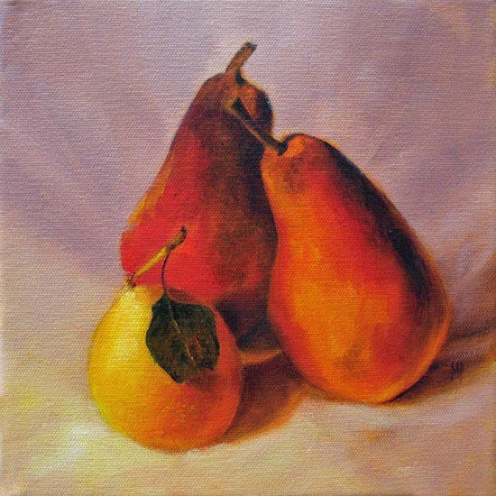 Pear Family
8x8   Oil on canvas
SOLD