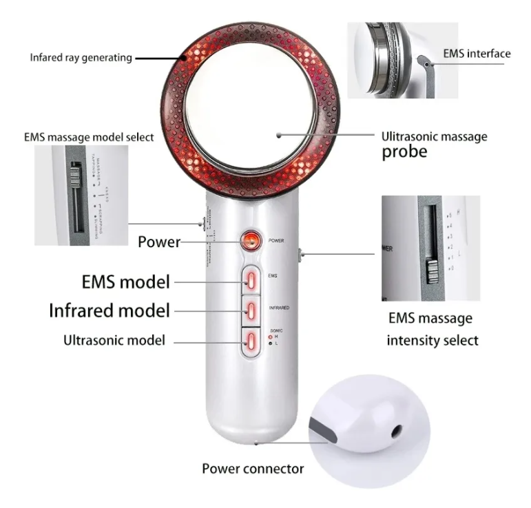 QT-31
MASAJEADOR ULTRASONICO
FACIAL Y CORPORAL