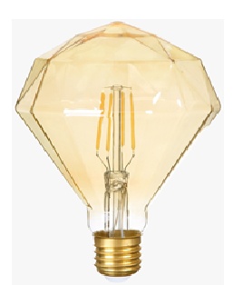 Bombillo vintage Diamond 
4ST64US 4W Golden 2200k 320
 lm E27 110-130V 18.000 Hr. 
Evergreen Cod-15383
