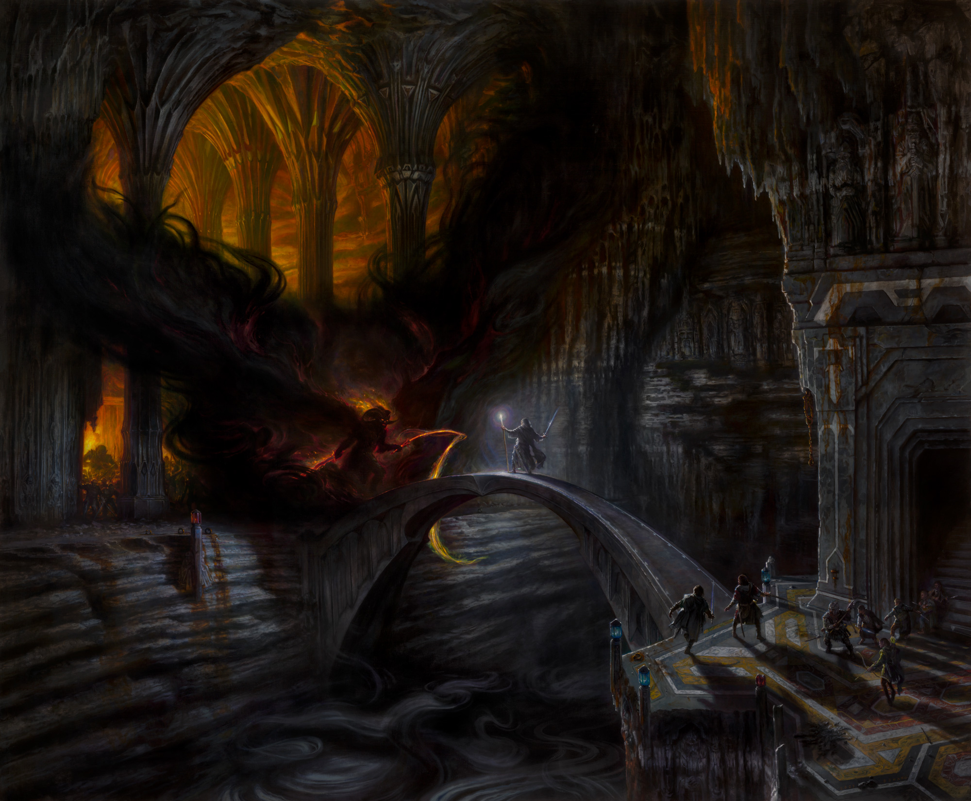 Bridge of Khazad-dûm
66" x 80"  Oil on Linen  2024
available for purchase