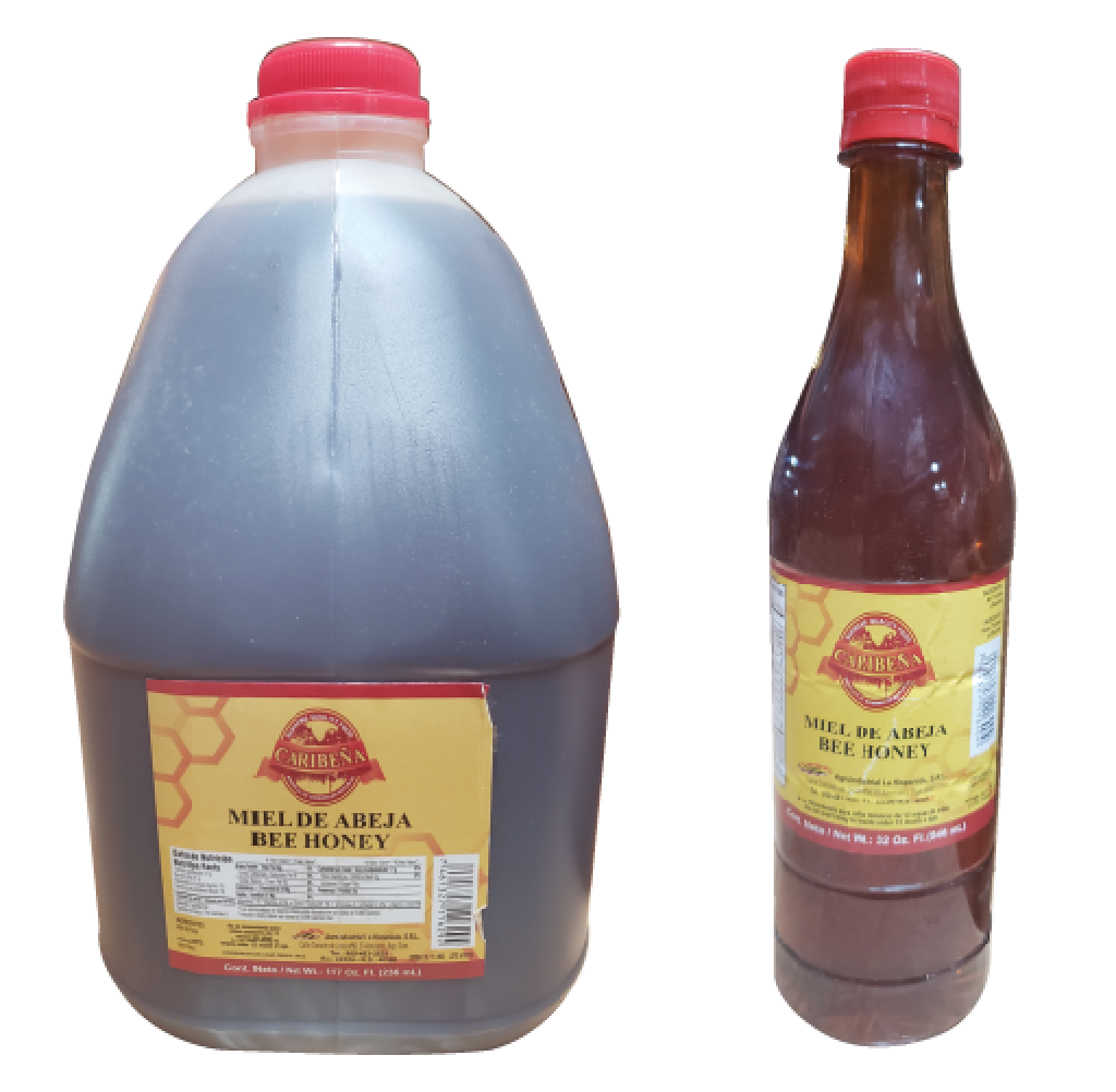 Miel de Abeja Caribeña 4/1 Gl y 12/32 onz
Códigos: 10127 y 10056
