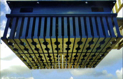Office chair in front of a stack of card boxes