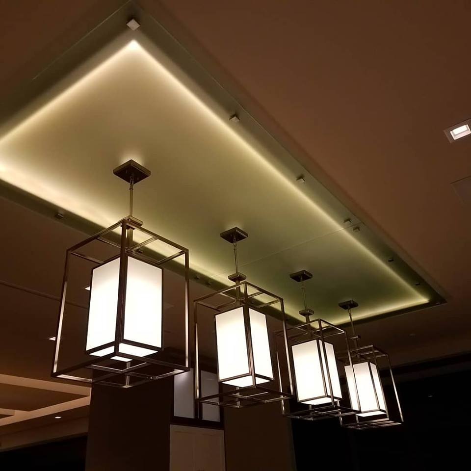 Custom Back-lit Ceiling Glass