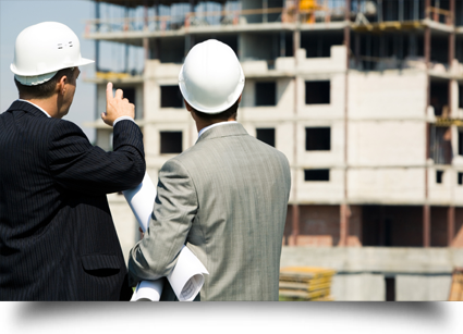 Architects at construction site||||