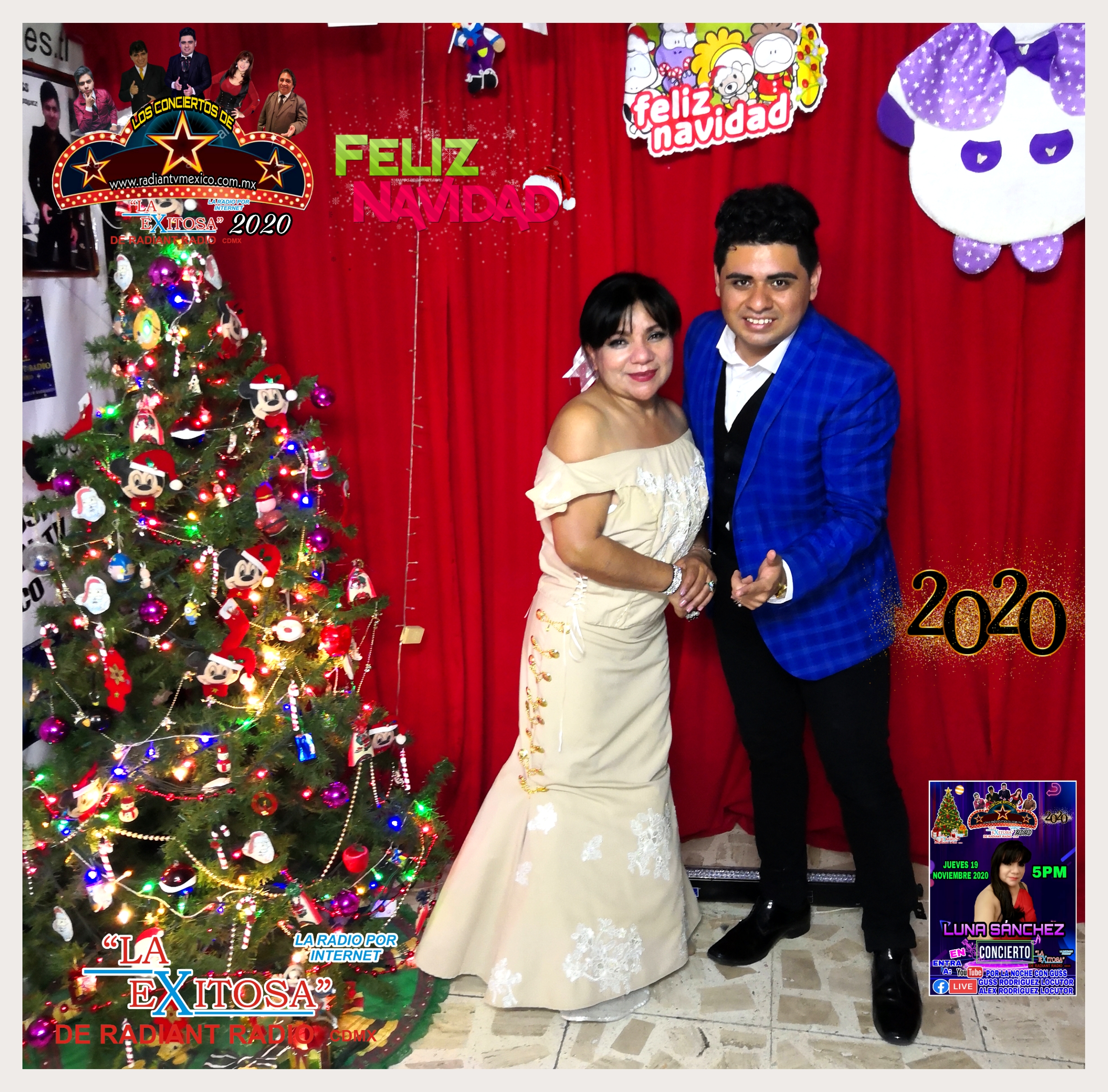 Luna Sánchez En Concierto de Fin de Año 2020 La Exitosa De Radiantv México