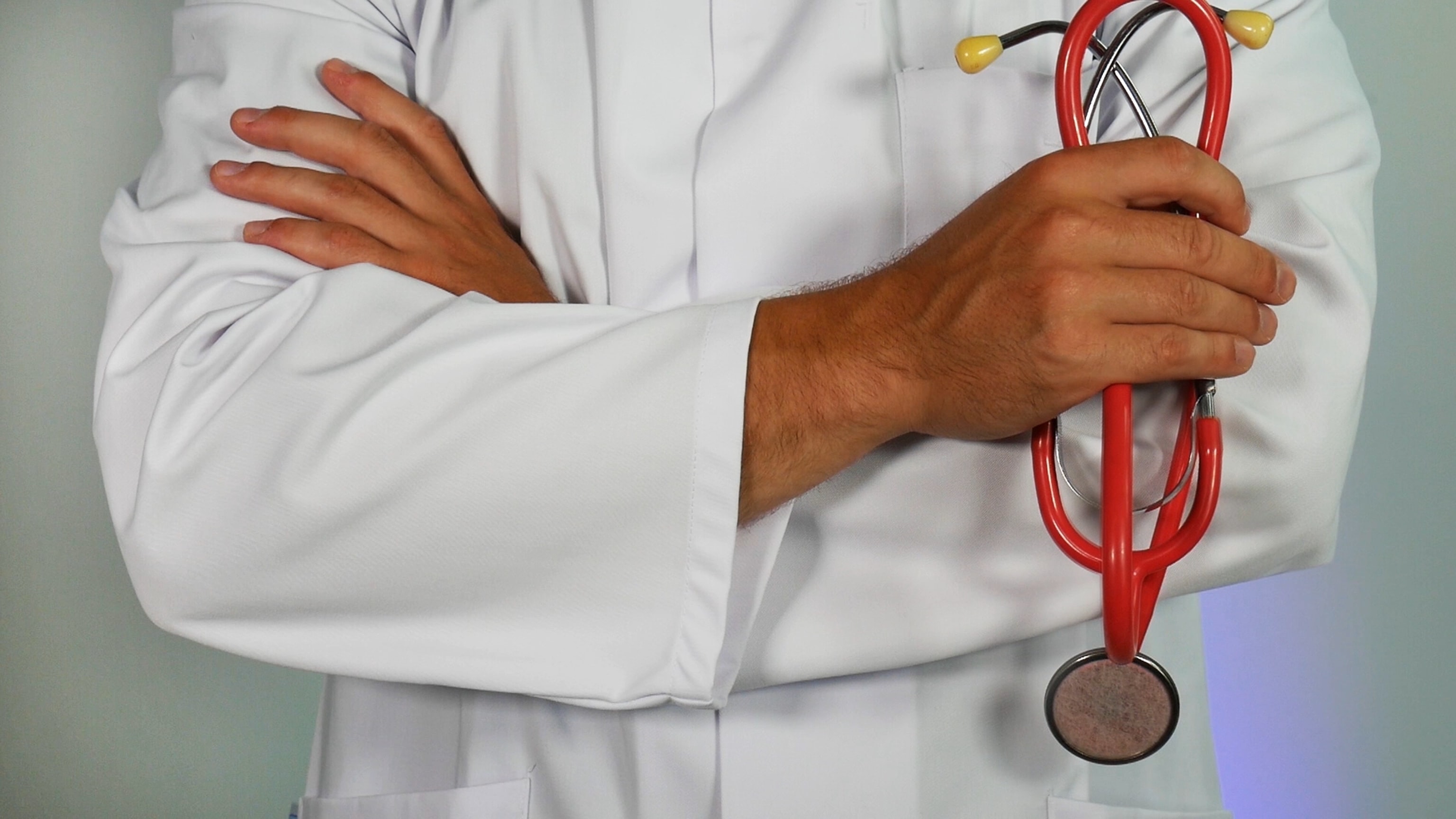 Young doctor and patient