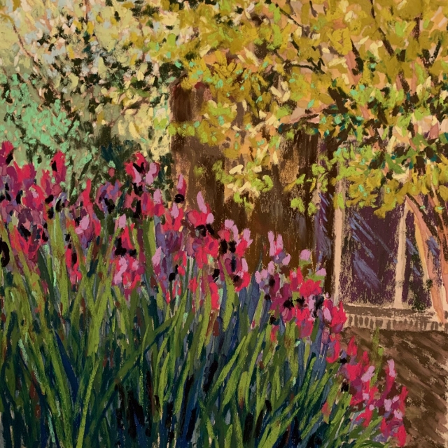 Kaddeche, Palisades Garden, 8x8 Pastel