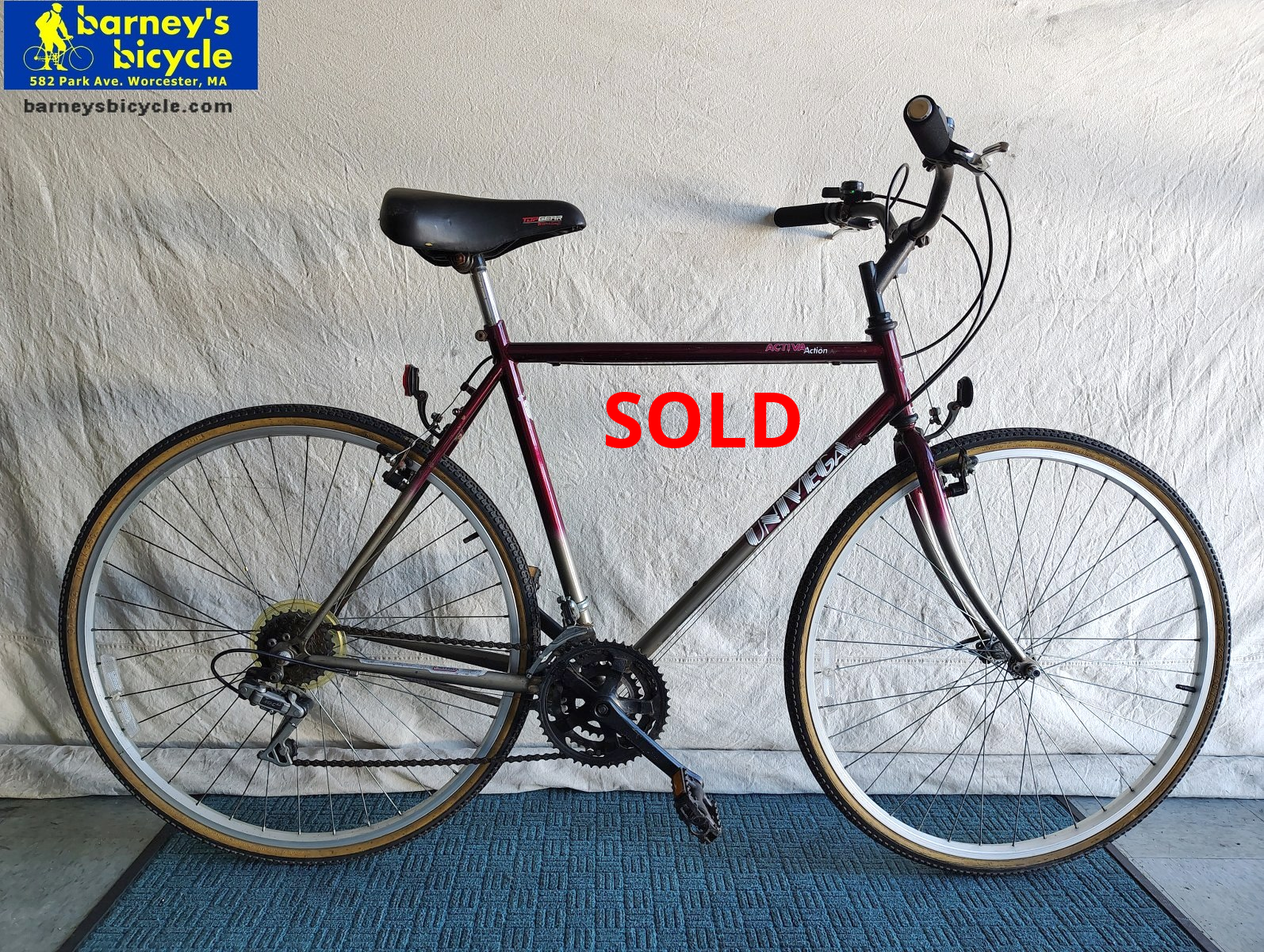 Univega Activa Action
Frame Size: 22" XL/ Rider Height: 5'11-6'2
Price: $349.00 (Professionally Tuned)