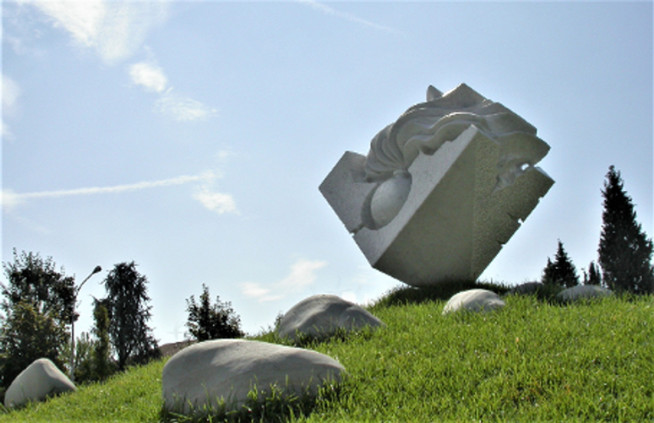 The Monument of the Carabinieri - marble, Bergamo, Italy  