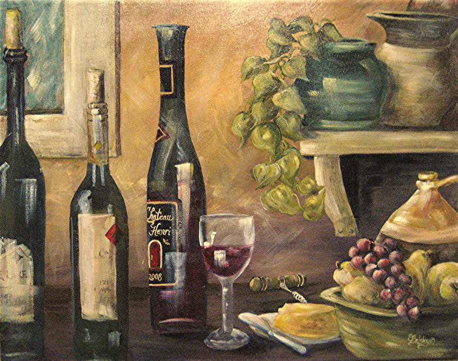 Chateau Henri', 30"x40", Acrylic on Gallery Canvas (Sold)