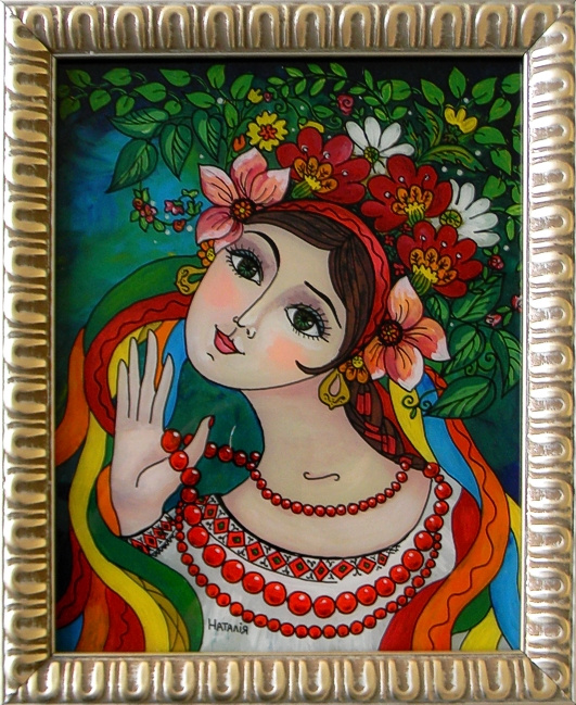 "Ukrainian Girl"
by Nataliya Guchenia
 Size - 10"H X 8"W
$175.00