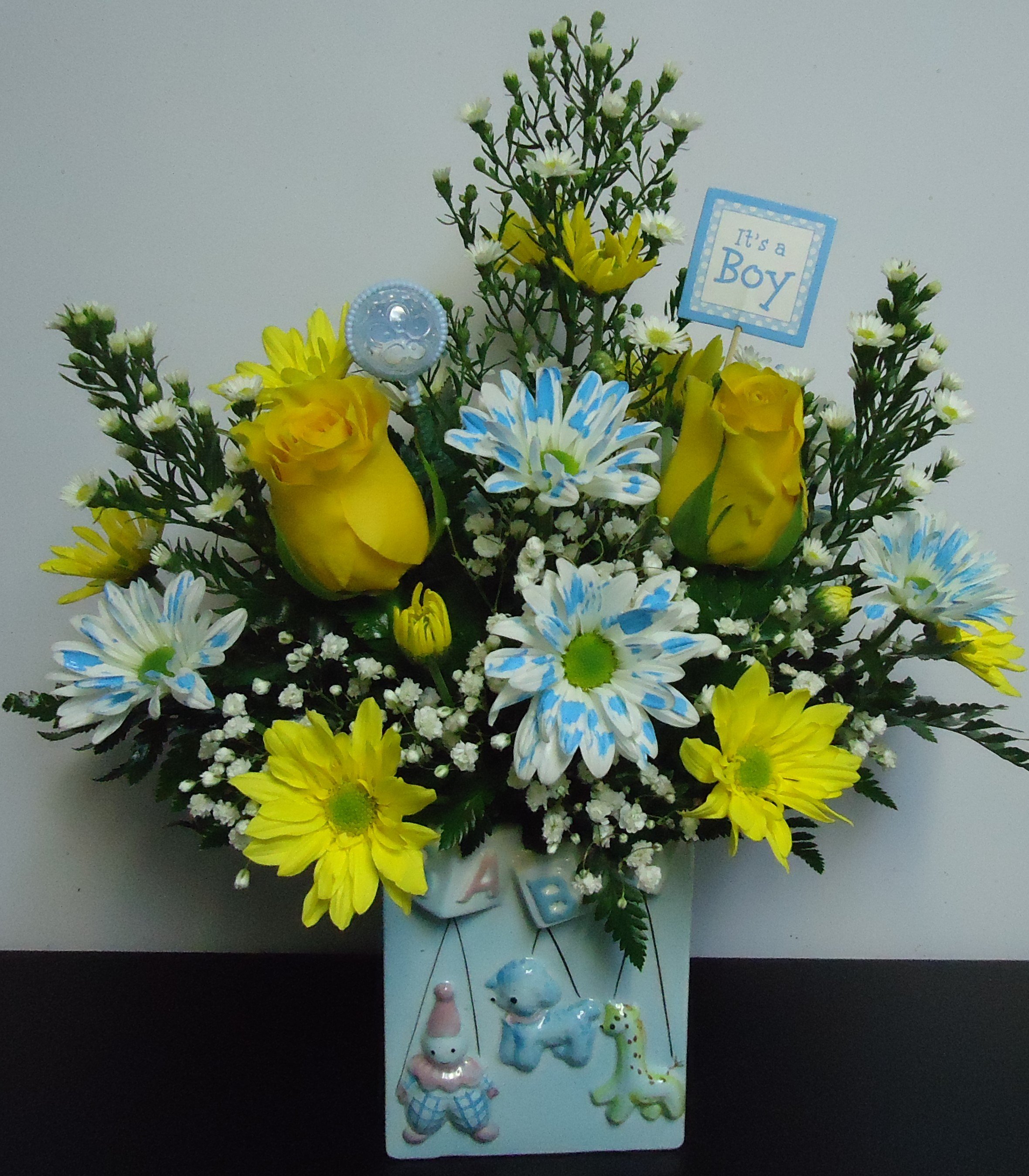 (5) "IT'S A BOY" (or Girl)
   Fresh Planter
   (Planters & Flowers May Vary)
     $45.00