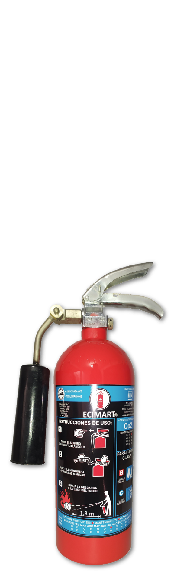 MANTTO. Y RECARGA
EXT. Co2 2.3 KG.