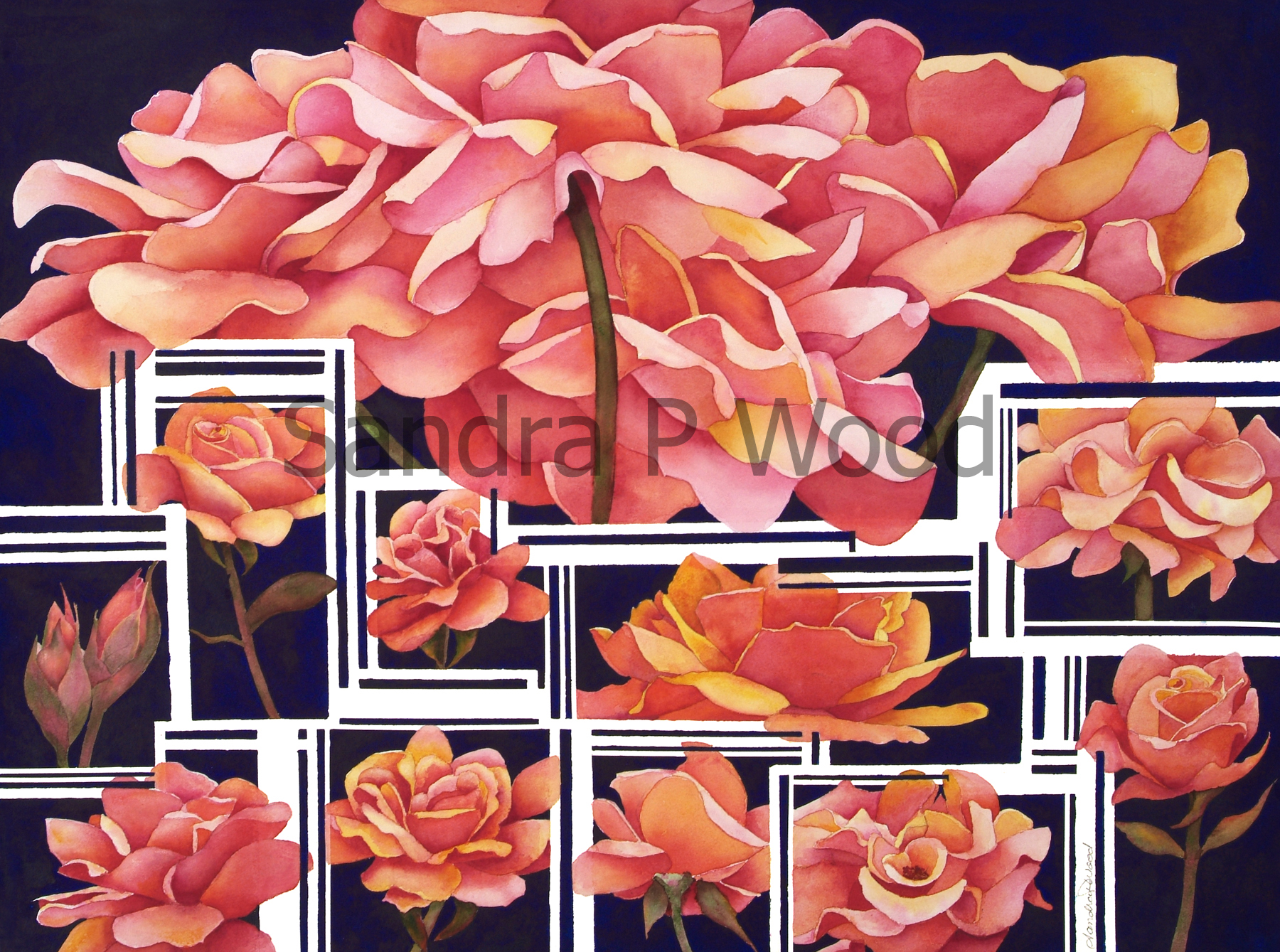 LIFE OF ROSE
(watercolor)
1st Place, Rose Festival Art Show

