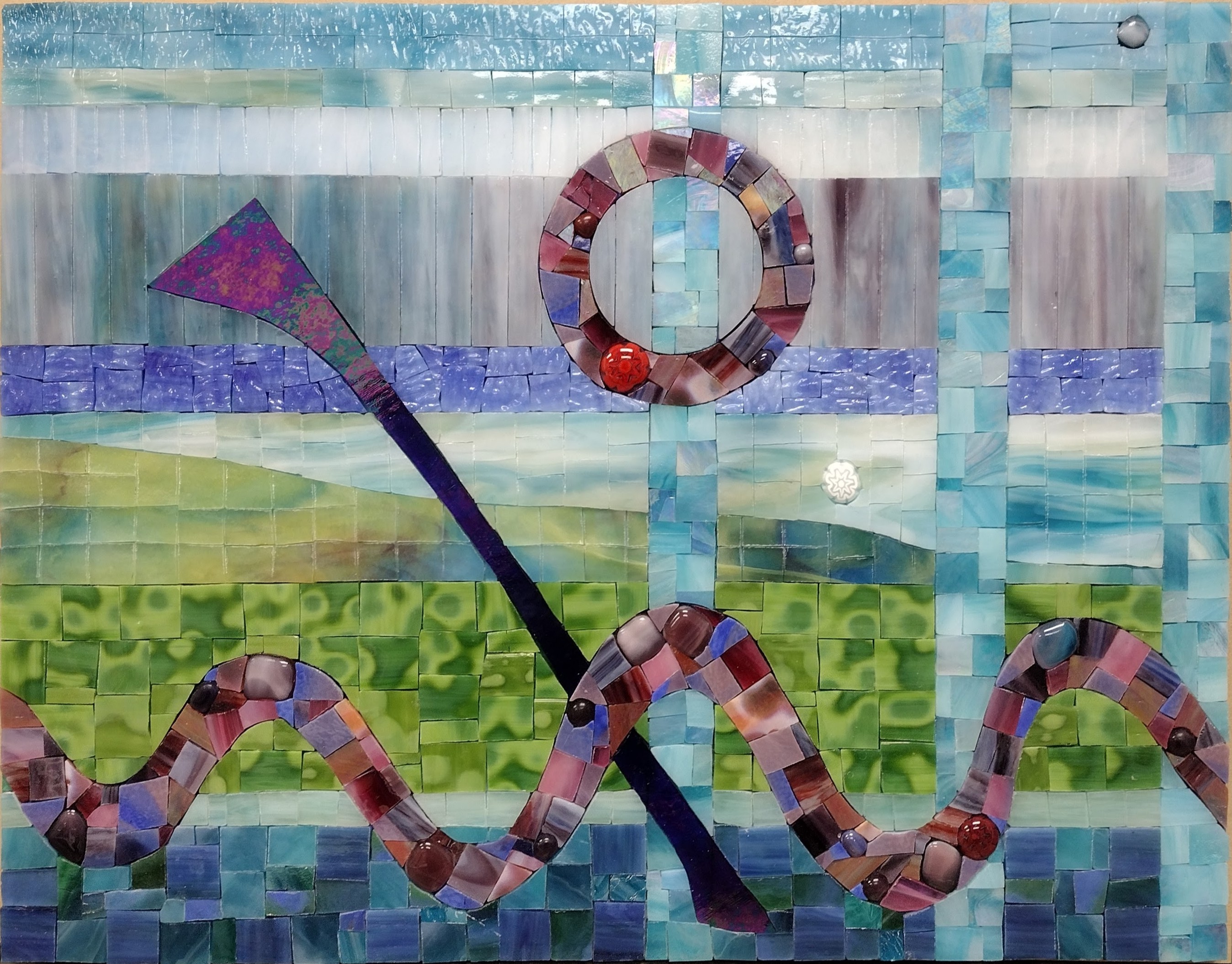 "Solo River"
by Nataliya Guchenia
Glass Size - 14"H X 18"W
$550.00